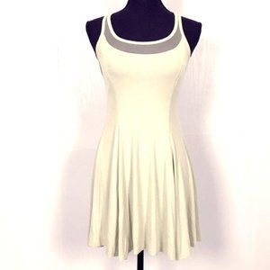Urban Outfitters Silence + Noise Mesh Ivory Dress